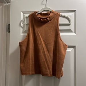 A new day high neck cropped tank top size xxl